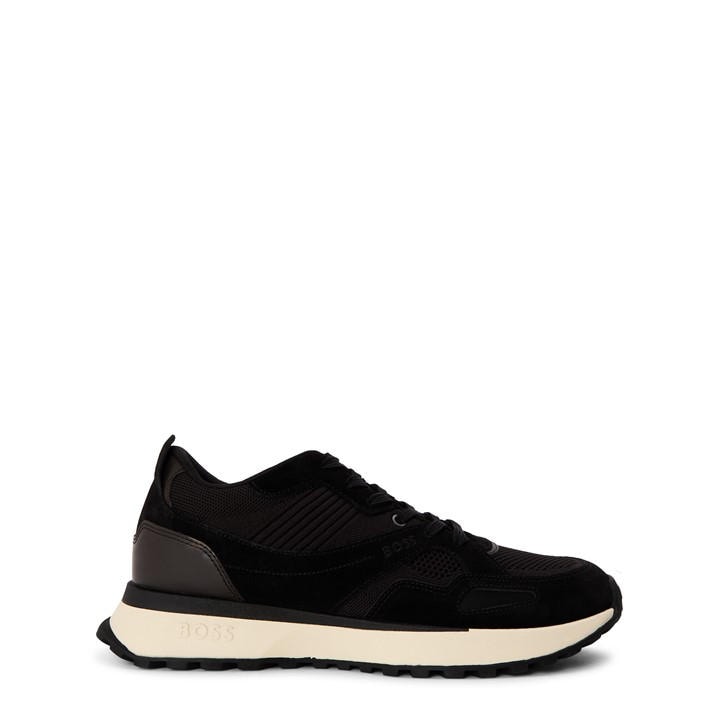 Boss Men's Black Jonah Runners Low-Top Trainers in Size 9, Sports Direct