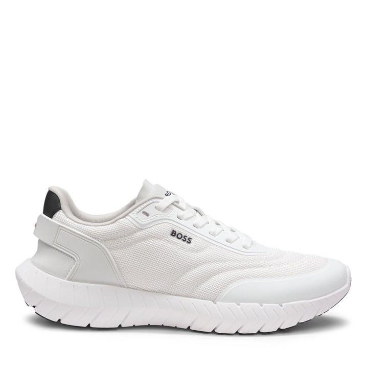 Boss Men's White Trainers in Size 8, Sports Direct