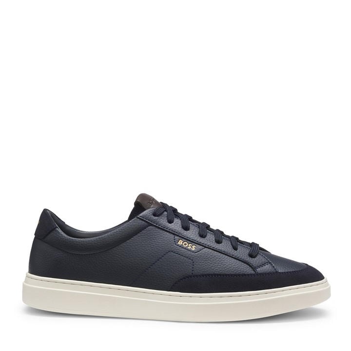Boss Men's Blue Low-Top Trainers in Size 7, Sports Direct