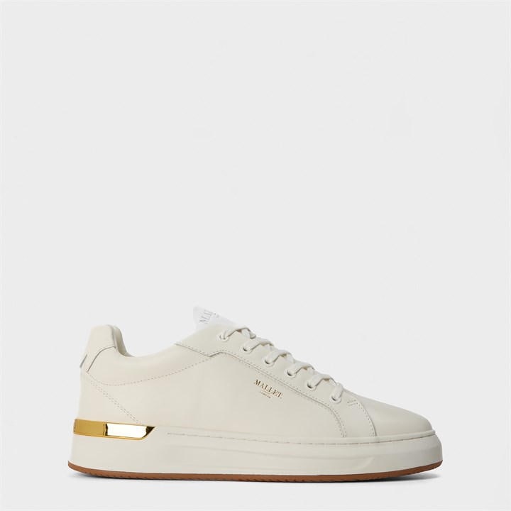 Mallet Men's White Grftr Low Trainers in Size 9, Sports Direct