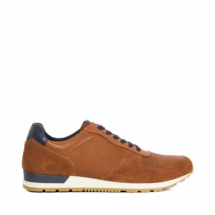 Dune London Men's Brown Low-Top Trainers in Size 11, Sports Direct