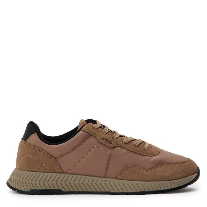 Boss Men's Beige Titanium Runners Low-Top Trainers in Size 11, Sports Direct