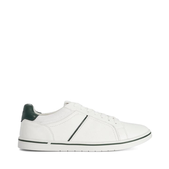 Dune London Men's White Low-Top Trainers in Size 9, Sports Direct