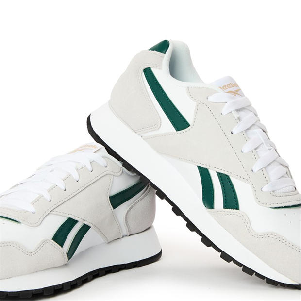 White/Green - Reebok - Men's Glide Trainers