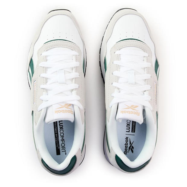 White/Green - Reebok - Men's Glide Trainers