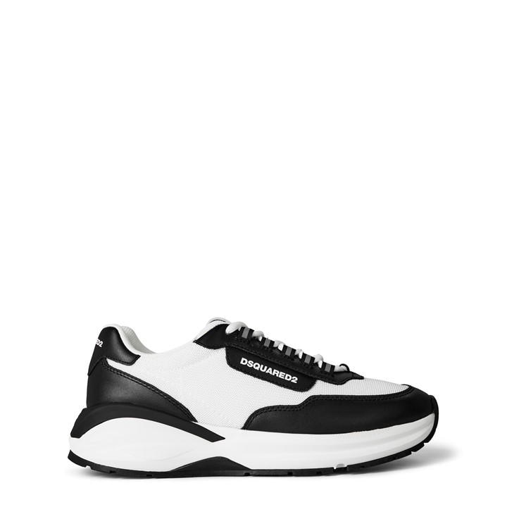Dsquared2 Men's Black Leather Dash Sneakers in Size 7, Sports Direct