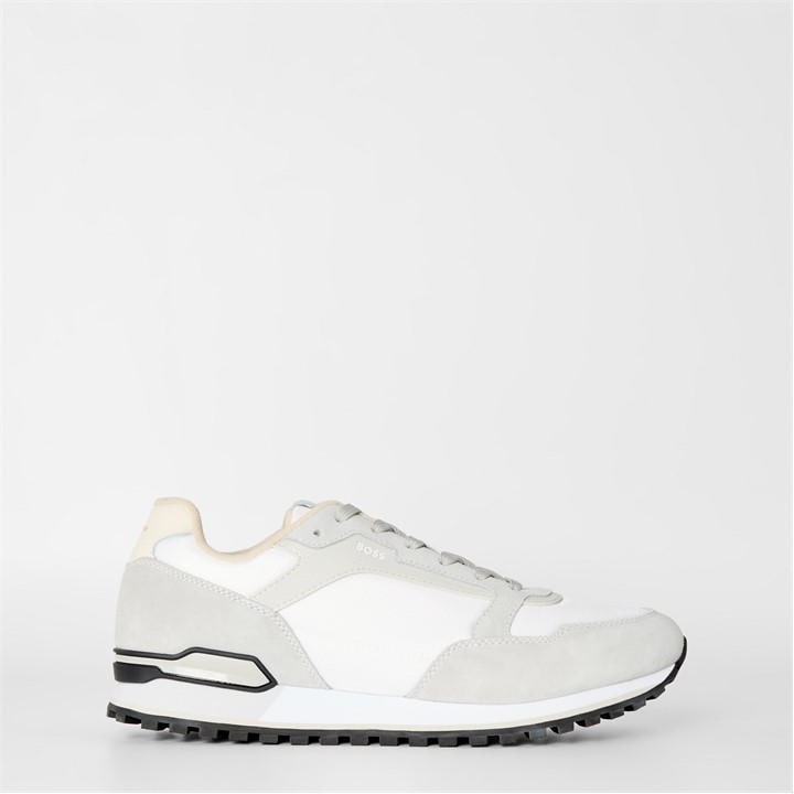 Boss Men's White Parkour Running Trainers Dynamic Perfomance Design in Size 9, Sports Direct