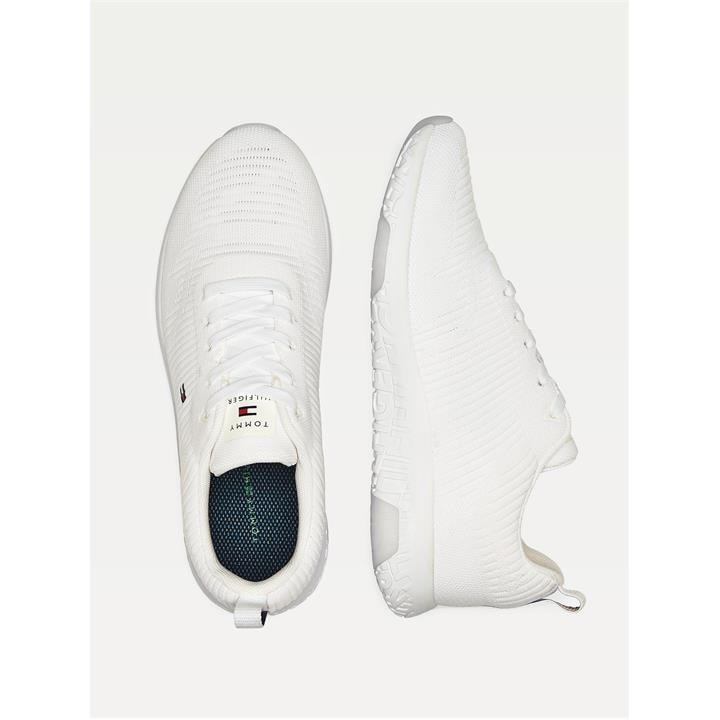 Tommy Hilfiger Men's White Tevo Run Trainers in Size 11, Sports Direct