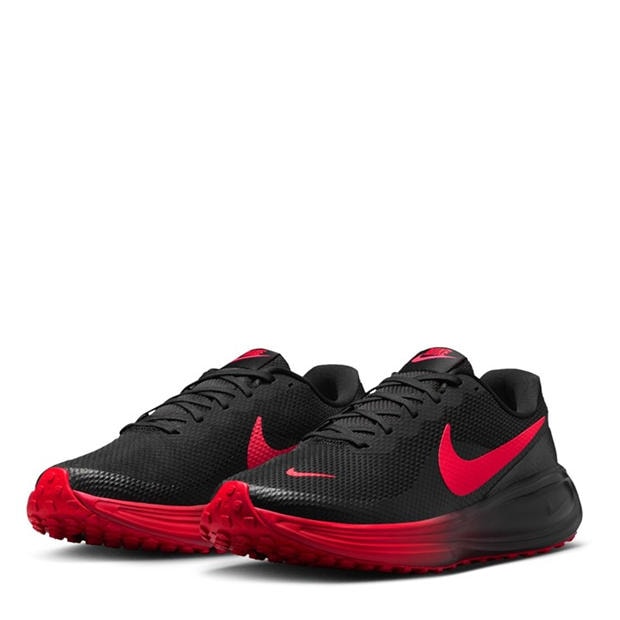 Blk/Red - Nike - Revolution 8 Road Running Shoes Mens