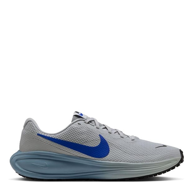 Grey Mist/Blue - Nike - Revolution 8 Road Running Shoes Mens