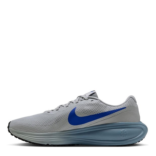 Grey Mist/Blue - Nike - Revolution 8 Road Running Shoes Mens