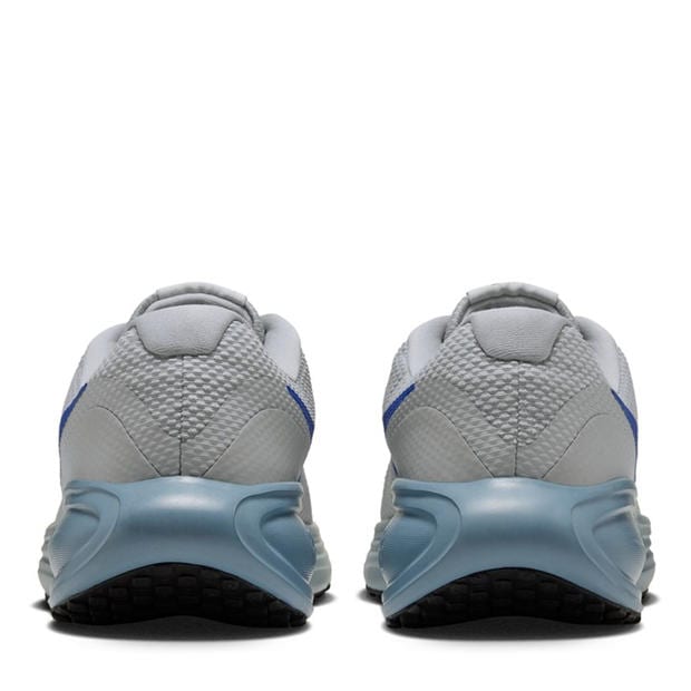 Grey Mist/Blue - Nike - Revolution 8 Road Running Shoes Mens