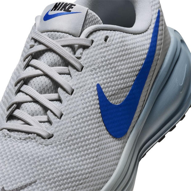Grey Mist/Blue - Nike - Revolution 8 Road Running Shoes Mens