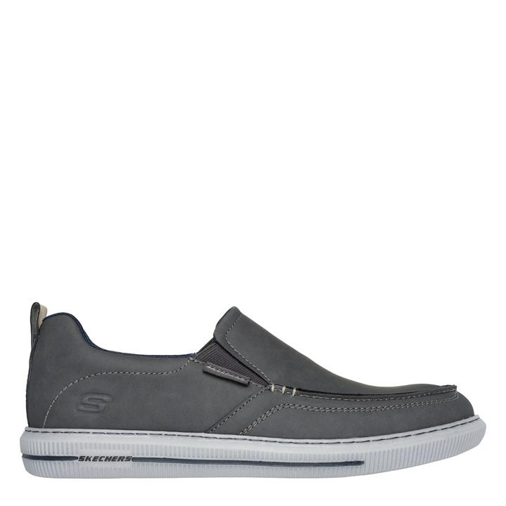 Skechers Men's Grey Classic Low-Top Trainers in Size 6.5, Sports Direct