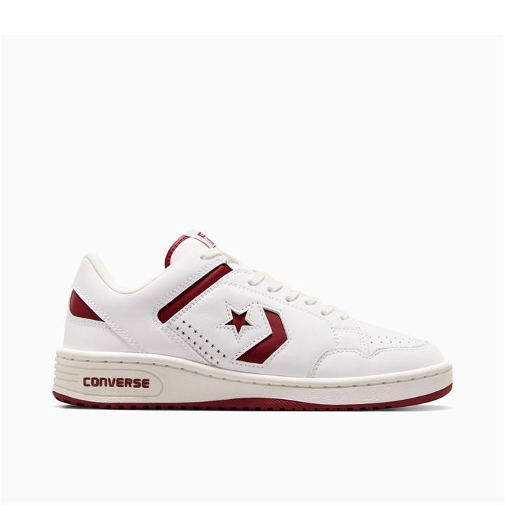 Converse  White  Weapon Classic Low-Top Trainers in Size 7, Sports Direct