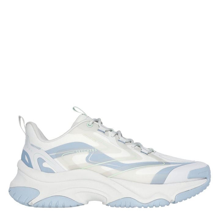 Skechers Men's Blue Classic Low-Top Trainers in Size 8, Sports Direct