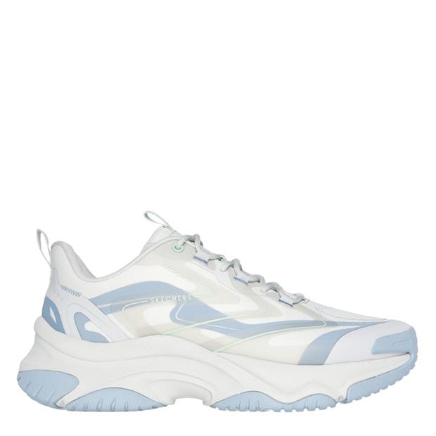 Grey Blue - Skechers - Men's Classic Low-Top Trainers