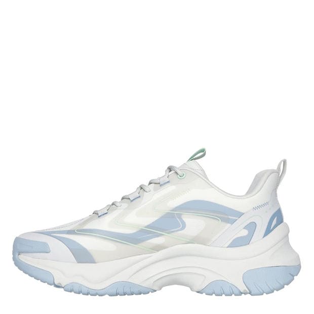 Grey Blue - Skechers - Men's Classic Low-Top Trainers