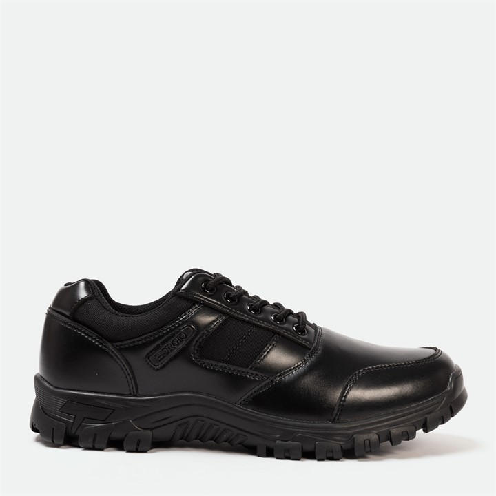 Giorgio Men's Black Leather Shoes in Size 6, Sports Direct