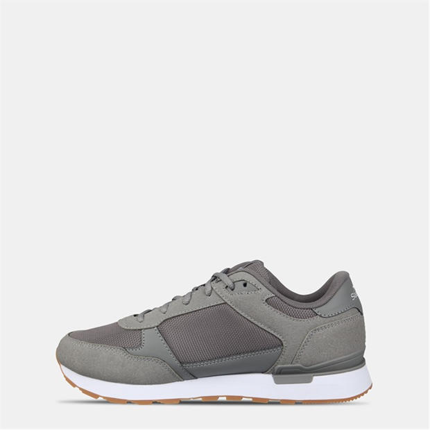Grey - Slazenger - Men's Lace Up Classic Low-Top Trainers