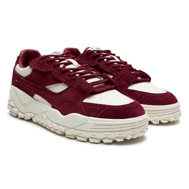 White/Tomato - Ellesse - Men's LUXE Classic Low-Top Trainers