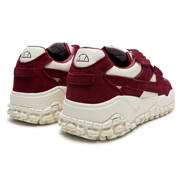 White/Tomato - Ellesse - Men's LUXE Classic Low-Top Trainers