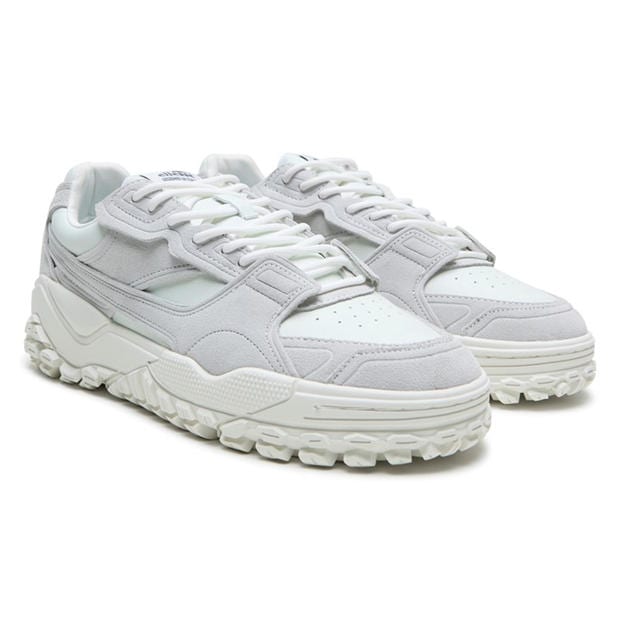 White - Ellesse - Men's LUXE Classic Low-Top Trainers