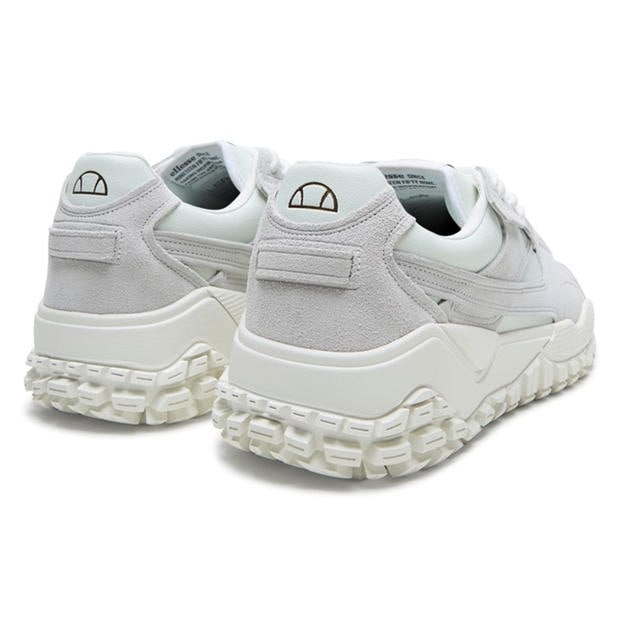 White - Ellesse - Men's LUXE Classic Low-Top Trainers