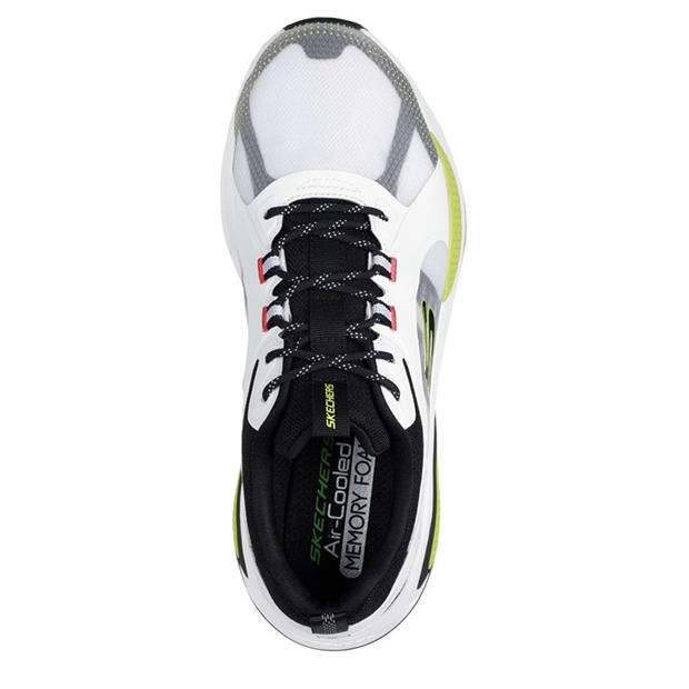 White/Multi - Skechers - Men's Monomesh Lace Up Classic Low-Top Trainers