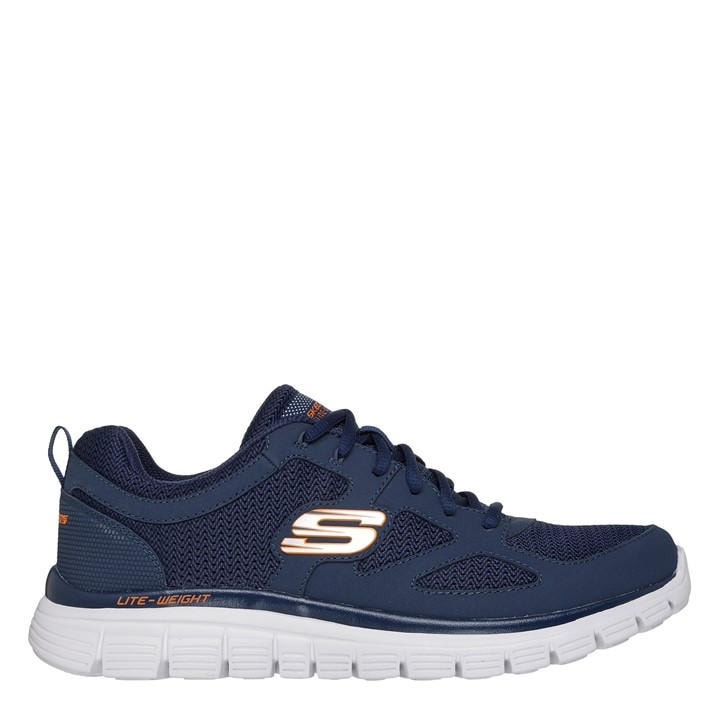 Skechers Men's Blue Flex Burns Agoura Trainers in Size 8, Sports Direct