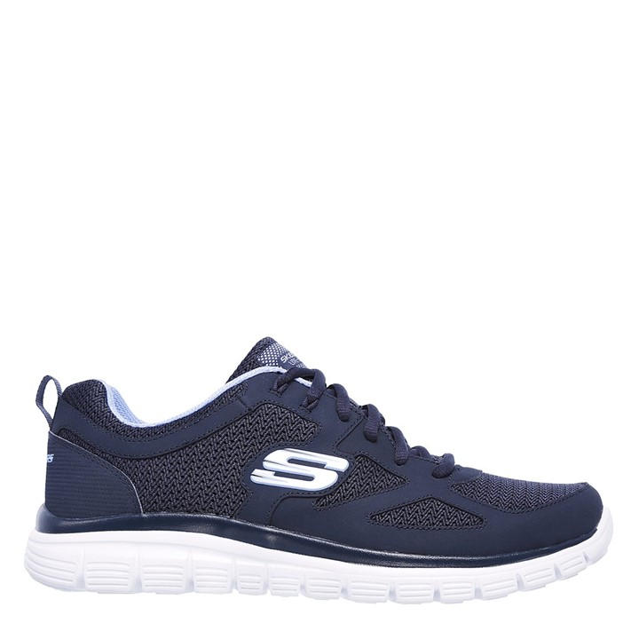 Skechers Men's Blue Flex Burns Agoura Trainers Size 8.5