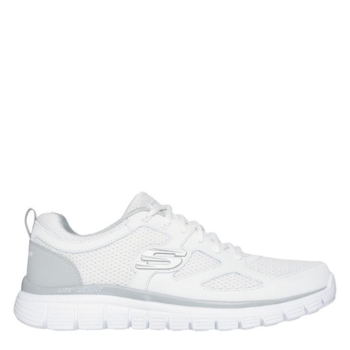 Skechers Men's White Flex Burns Agoura Trainers in Size 7, Sports Direct