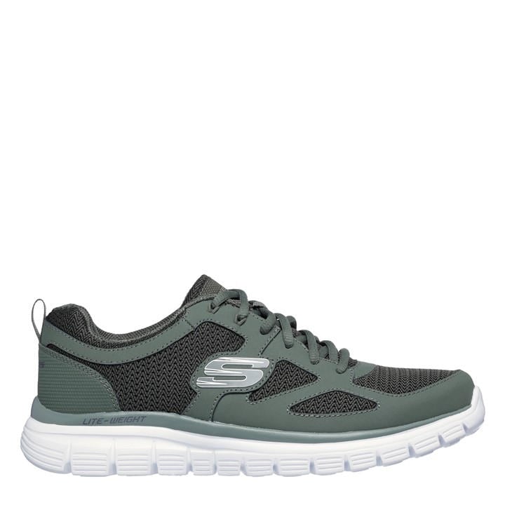 Skechers Men's Black Flex Burns Agoura Trainers - Size 9