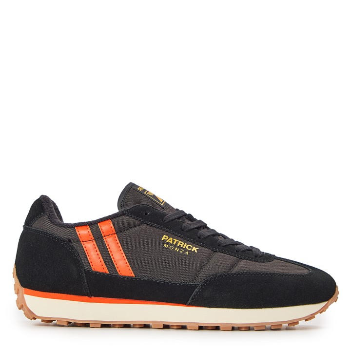 Patrick Men's Black Heritage Low-Top Trainers in Size 10, Sports Direct
