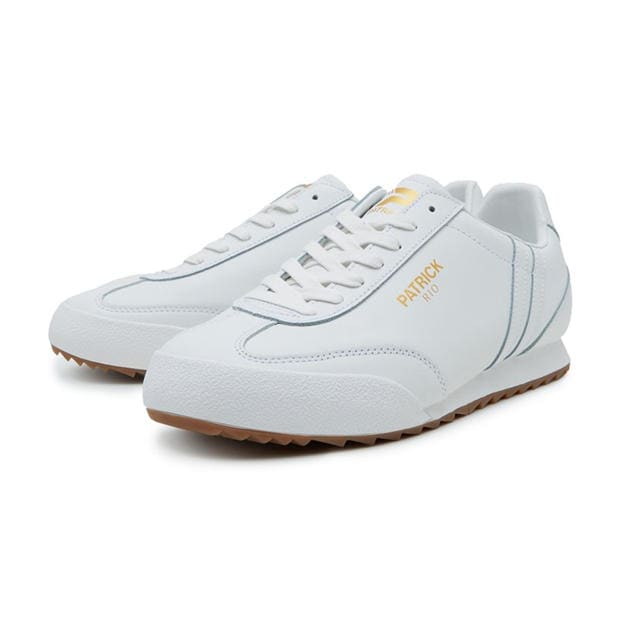 White - Patrick - Men's Rio Runner Heritage Low-Top Trainers