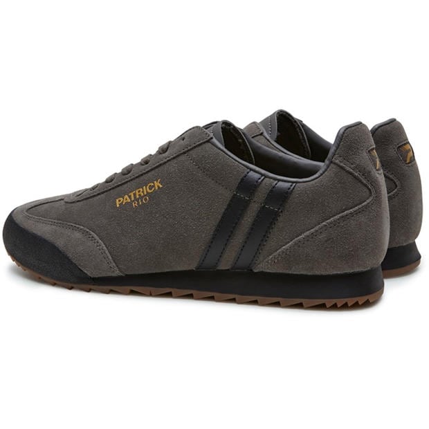 Charcoal/Black - Patrick - Men's Rio Runner Heritage Low-Top Trainers