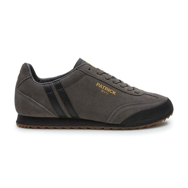 Charcoal/Black - Patrick - Men's Rio Runner Heritage Low-Top Trainers