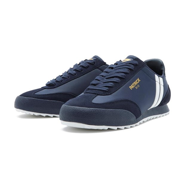 Navy/White - Patrick - Men's Rio Runner Heritage Low-Top Trainers