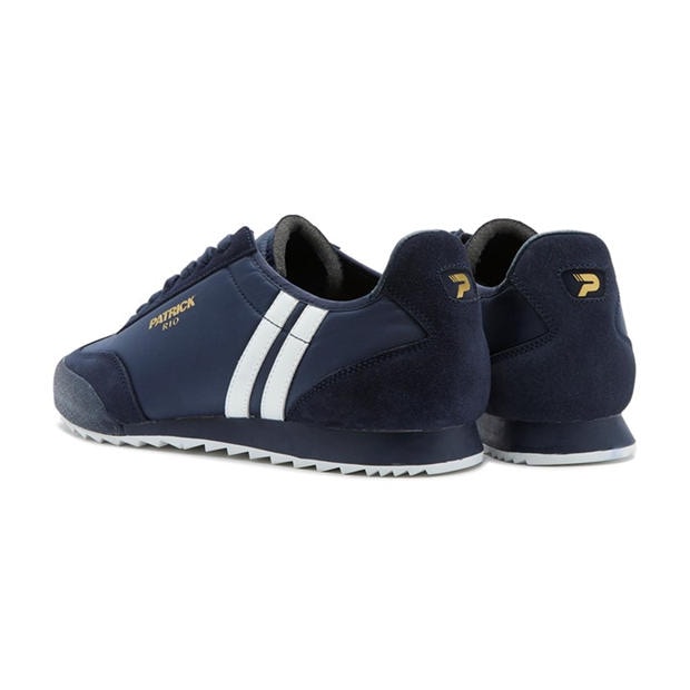 Navy/White - Patrick - Men's Rio Runner Heritage Low-Top Trainers