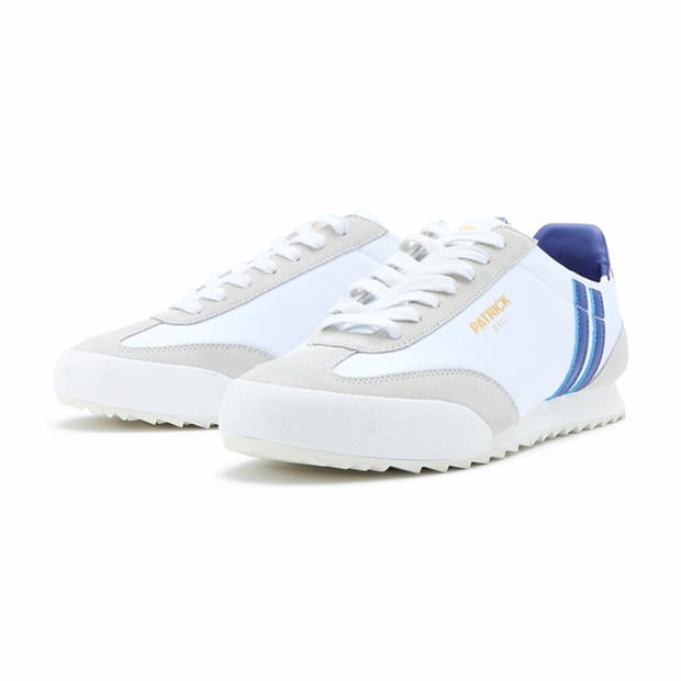 White/Blue - Patrick - Men's Rio Runner Heritage Low-Top Trainers
