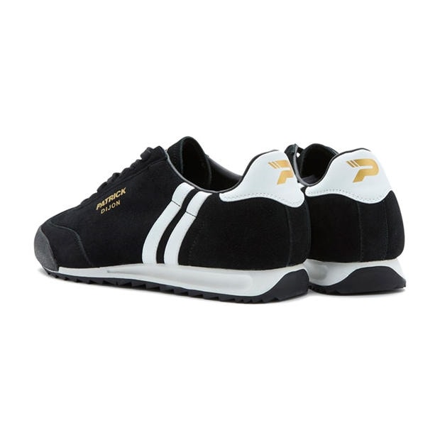Black/White - Patrick - Men's Heritage Low-Top Trainers