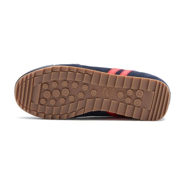 Navy/Red - Patrick - Men's Heritage Low-Top Trainers