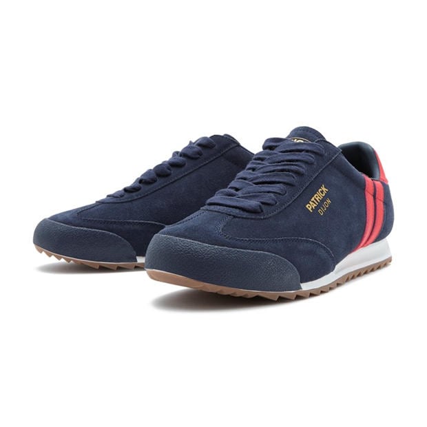 Navy/Red - Patrick - Men's Heritage Low-Top Trainers