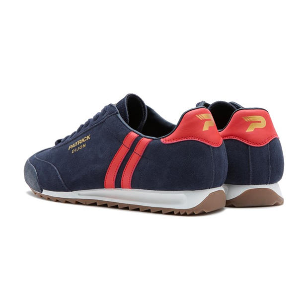 Navy/Red - Patrick - Men's Heritage Low-Top Trainers