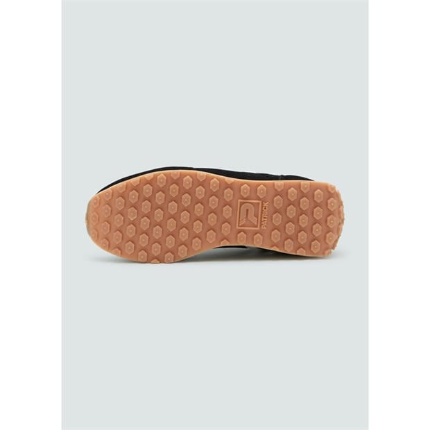 Black/White - Patrick - Men's Monza Heritage Low-Top Trainers