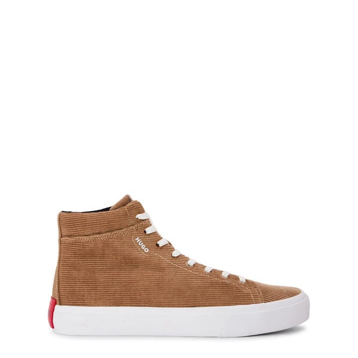 Hugo Men's Brown Dyer Classic Low-Top Trainers in Size 8, Sports Direct