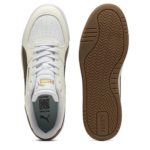 Wht/Brown/Gum - Puma - Caven Trainers Mens