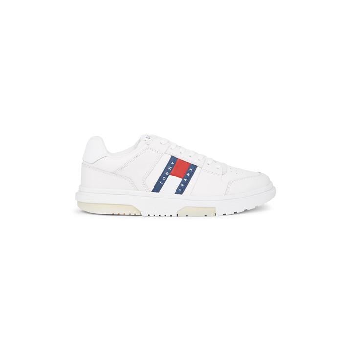 Tommy Jeans Men's White The Brooklyn Leather Ess in Size 8, Sports Direct
