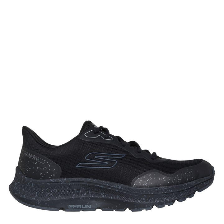 Skechers Men's Black Waterproof Running Shoes in Size 9, Sports Direct