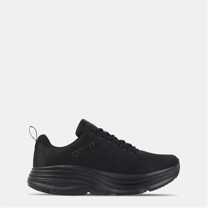 Slazenger Men's Black Mesh Trainers in Size 10, Sports Direct